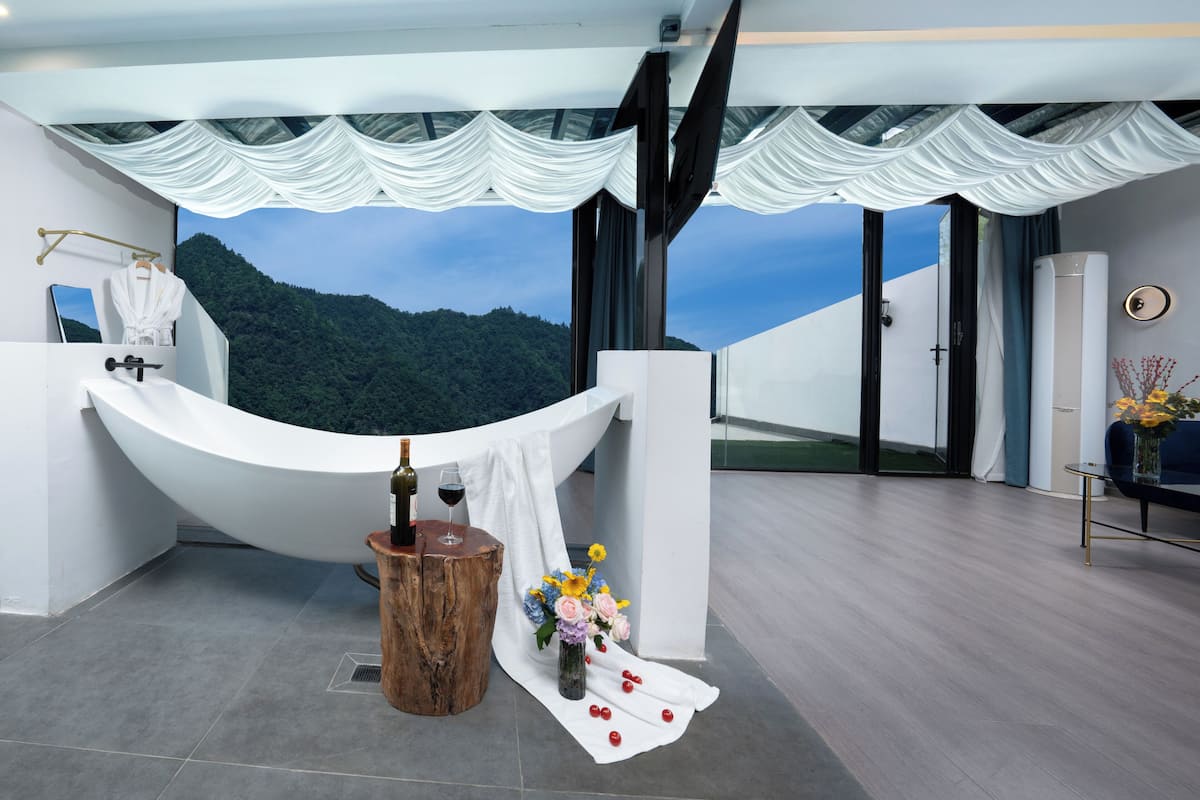 Quarto elite | Roupas de cama premium, frigobar, Wi-Fi de cortesia, roupa de cama