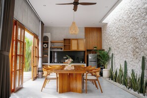 Villa, 3 Bedrooms, Private Pool | Private kitchenette | Fridge, stovetop, dishwasher, cookware/dishes/utensils - Dharman Royal Villa (Kerobokan)