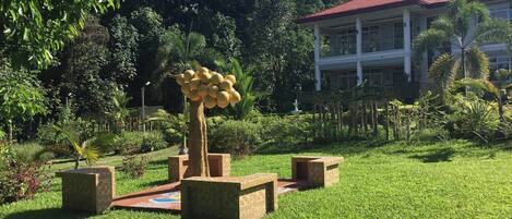 Zimmer, 1 Schlafzimmer, barrierefrei, Gartenblick | Fassade der Unterkunft