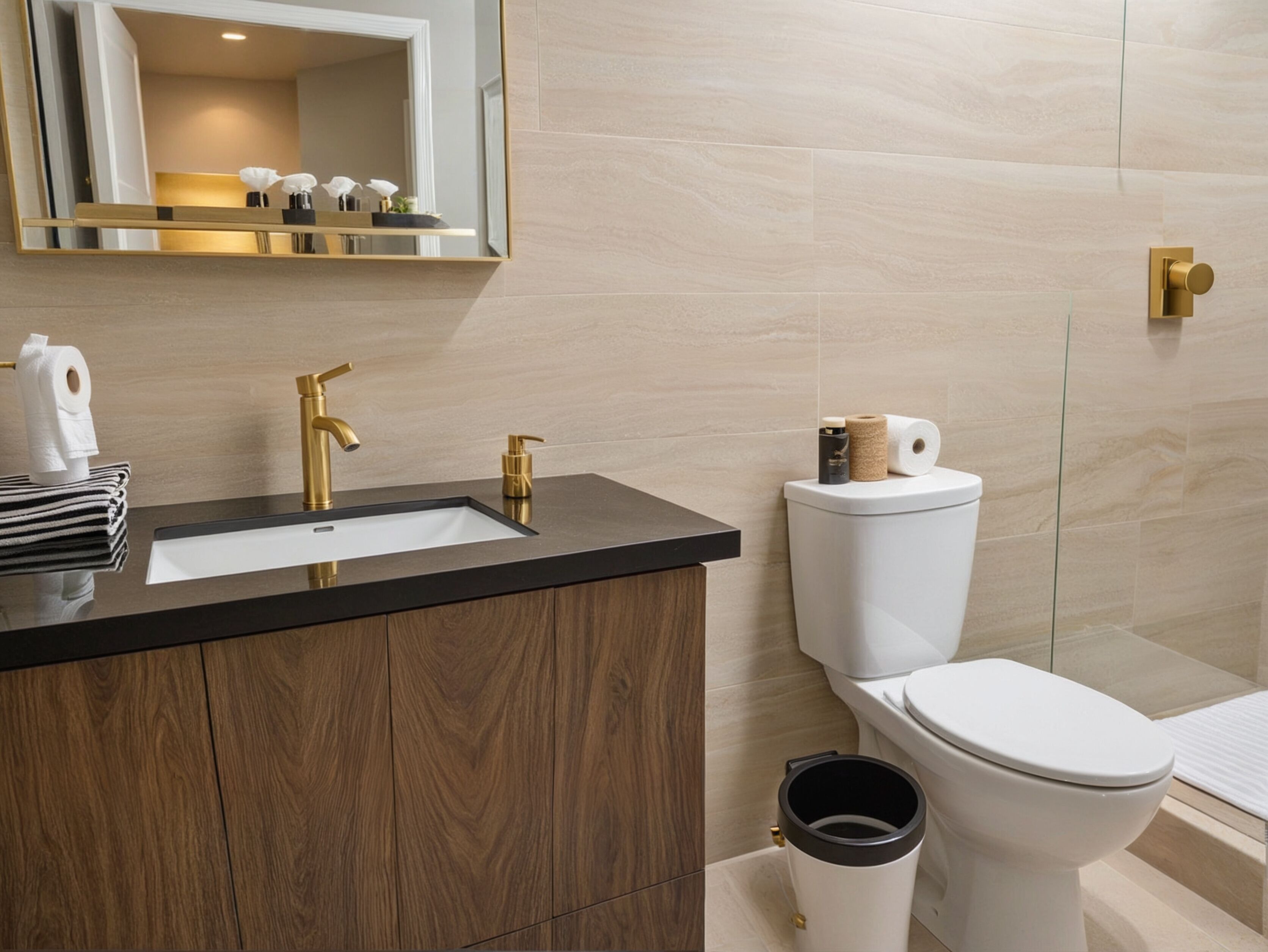 Doccia, asciugacapelli, asciugamani, sapone