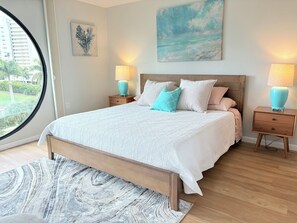 2 bedrooms, iron/ironing board, free WiFi, bed sheets - New Listing! Top Floor Unit across Beach! Steps to restaurants, shops, and more! (Marco Island)