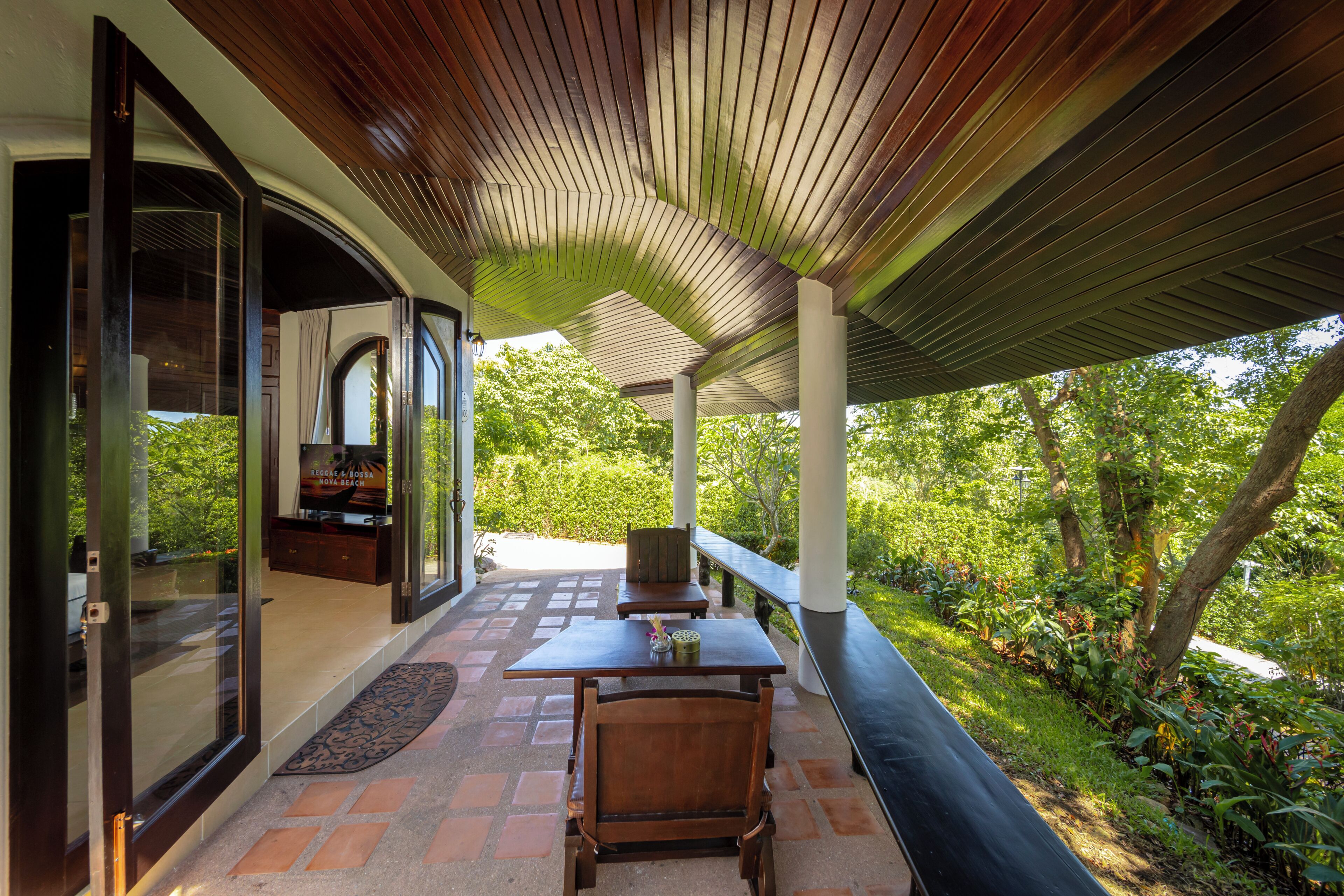 럭셔리 코티지, 발코니, 정원 전망 | 테라스/파티오