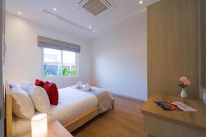 Villa, 3 Bedrooms, Private Pool, Pool View | In-room safe, blackout drapes, iron/ironing board, free WiFi