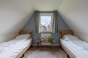 Ferienhaus | 3 Schlafzimmer, individuell eingerichtet, Bettwäsche