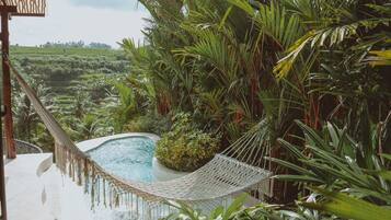 Sayang House with pool | Seprai katun Mesir, seprai premium, brankas, dan setrika/meja setrika