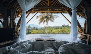 Santai Bamboo house | Cadar kapas Mesir, peralatan tempat tidur premium 