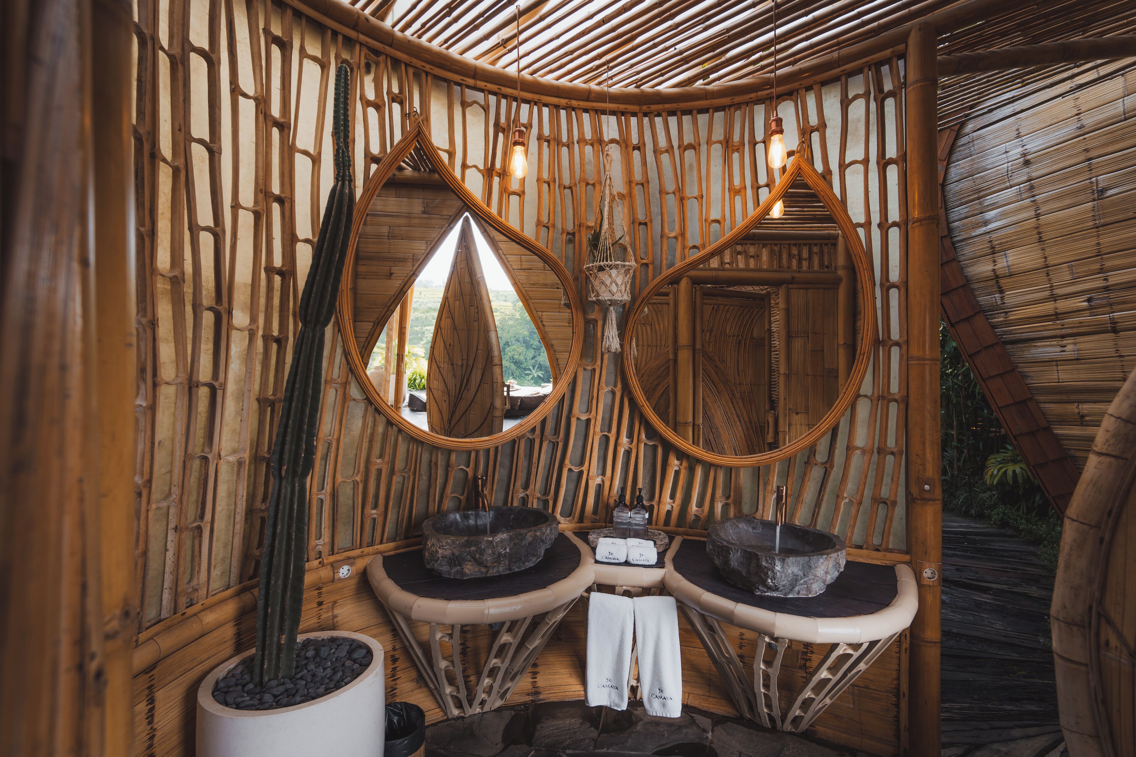 Butterfly Bamboo house | Bathroom | Bathrobes, slippers