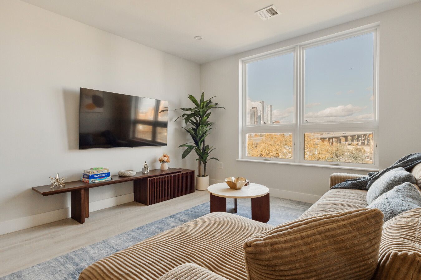 Televisión y oficina 