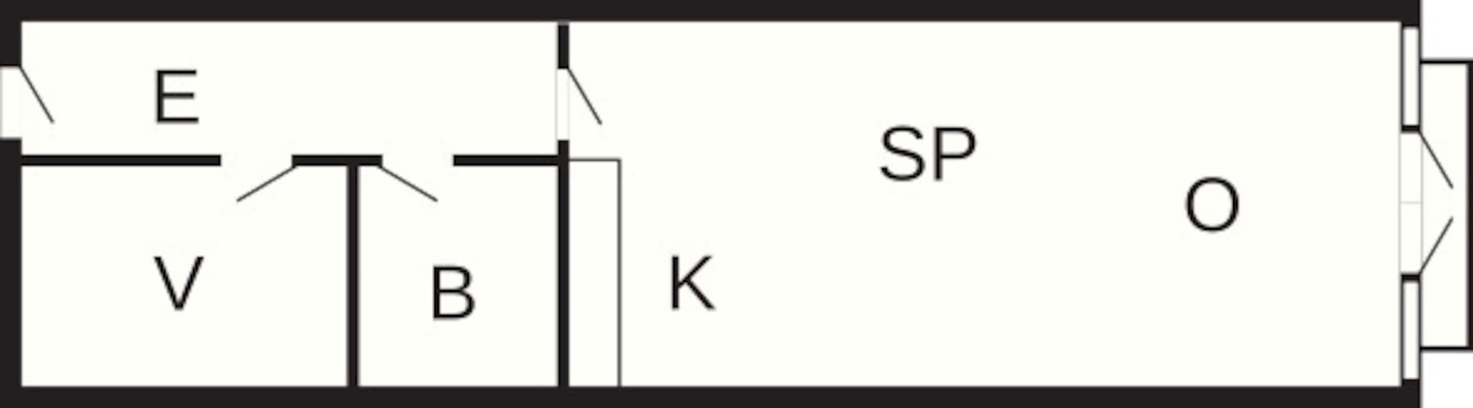 Leilighet – superior, 2 soverom | Planløsning