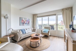 Apartment | Living room - 4-person Apartment With Island-sea View (De Koog)