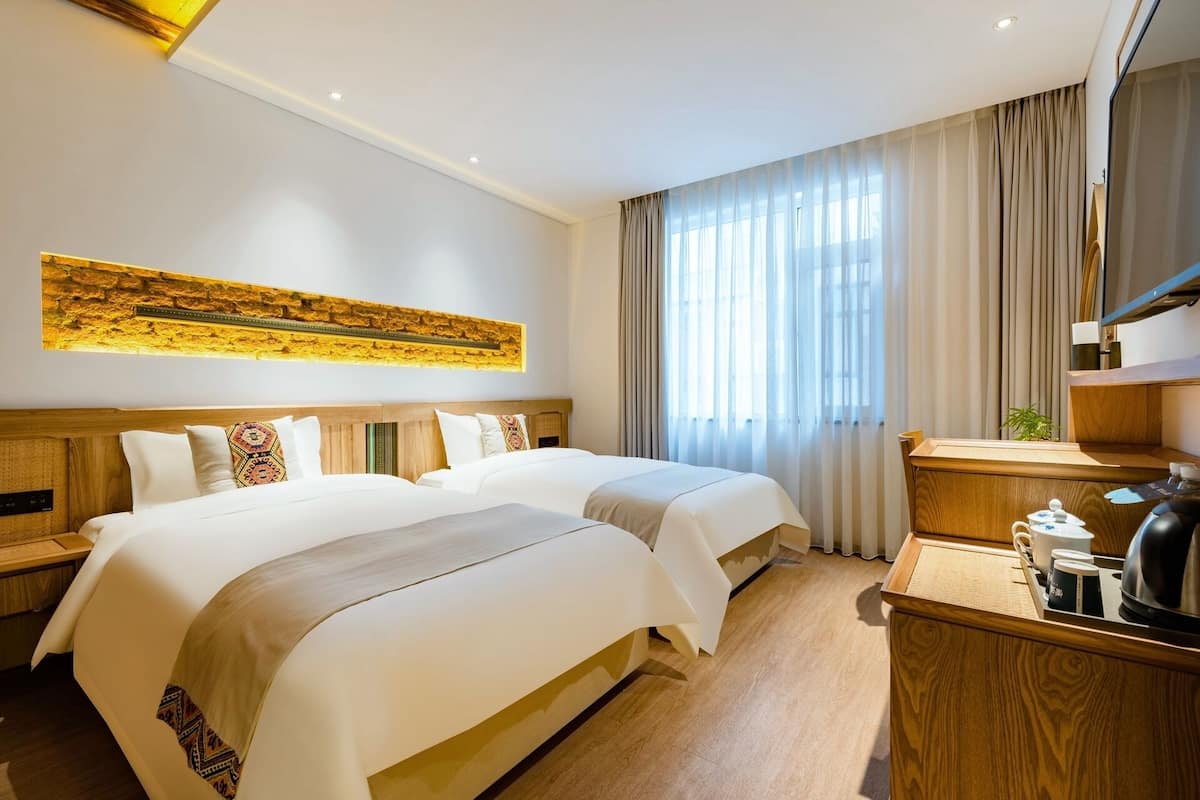 Superior-værelse med 2 enkeltsenge | Lydisolering, gratis Wi-Fi, sengetøj