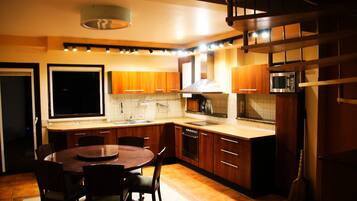 Microwave, oven, stovetop, paper towels