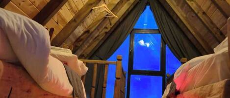 Deluxe bungalow, terras, uitzicht op vallei | Verduisterende gordijnen, geluiddichte muren, gratis wifi