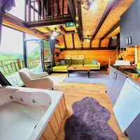 Bungalow Deluxe, patio, vistas al valle | Zona de estar
