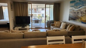 TV, ping pong, books