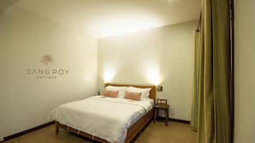 Habitació doble Deluxe, vistes al jardí | Wifi gratuïta i roba de llit