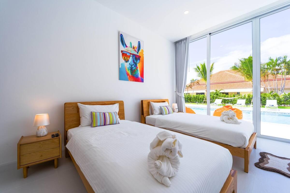 Villa, 4 Bedrooms, Private Pool, Pool View | In-room safe, blackout drapes, iron/ironing board, free WiFi