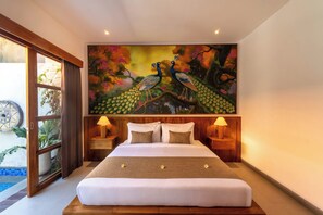 Pillowtop beds, free minibar, in-room safe, individually decorated