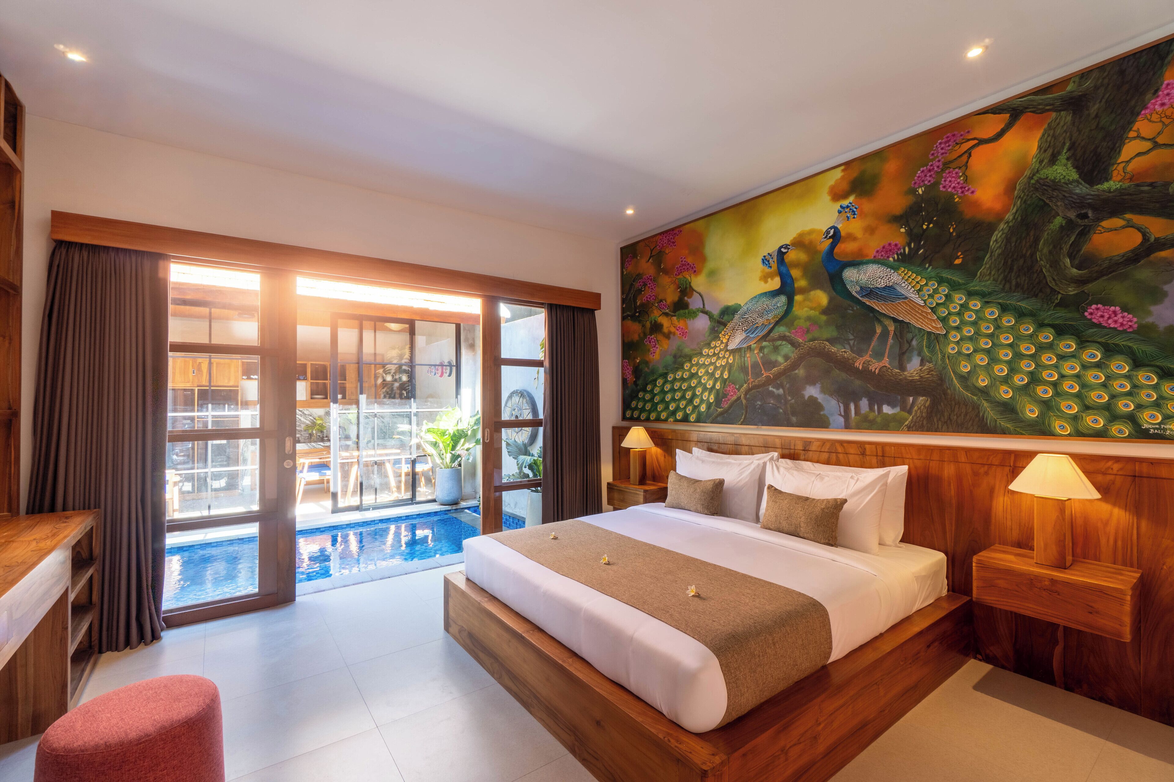 Villa Familiale, 2 chambres, balcon, vue piscine | Surmatelas, articles gratuits dans le mini-bar