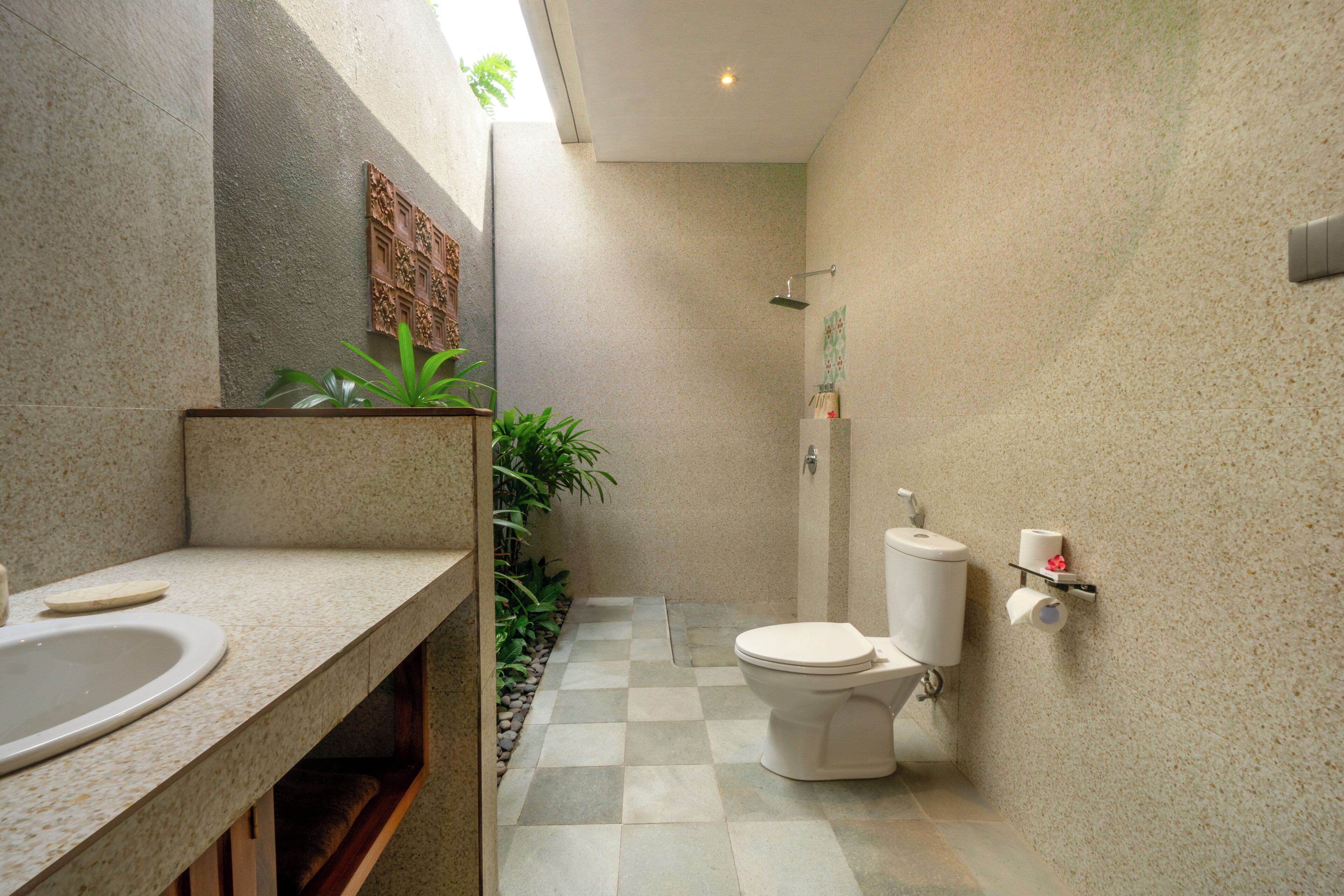 Villa, 1 Bedroom, Balcony, Garden Area | Bathroom | Shower, hair dryer, towels, soap