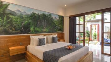 Pillowtop beds, free minibar, in-room safe, individually decorated