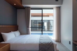 Villa, vistas a la piscina | Vistas desde la habitación