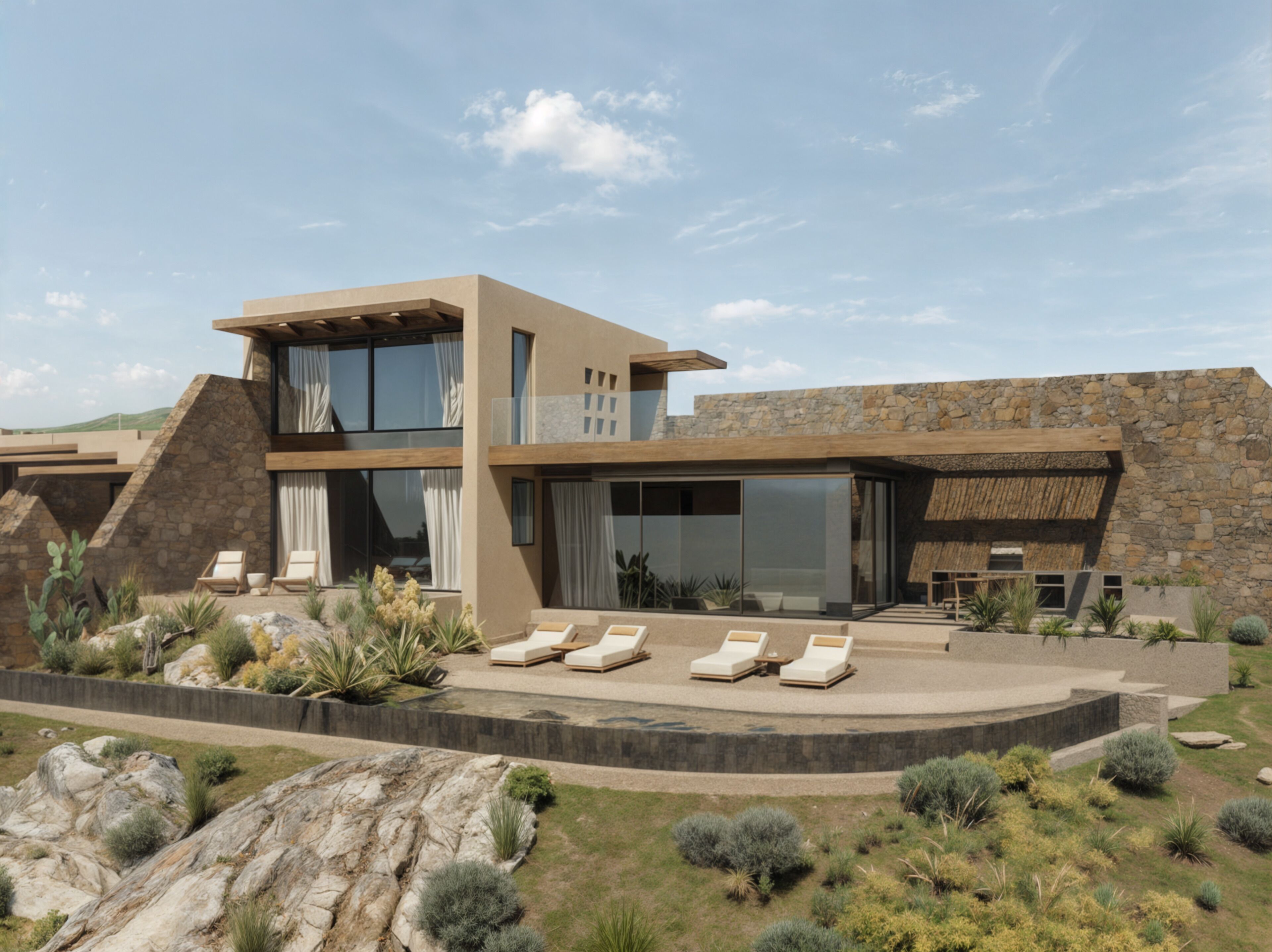 The Revery Vila | Minibar, safe på rommet, skrivebord og blendingsgardiner