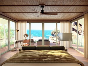 Seafront Tented Pavilion | Minibar, in-room safe, desk, blackout curtains - The Revery (Kissamos)