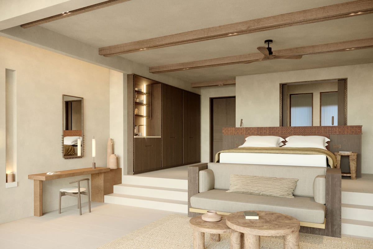 Horizon Suite with Private Heated Pool | Minibar, in-room safe, desk, blackout curtains