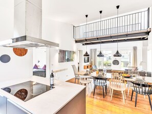 Microwave, oven, dishwasher, highchair