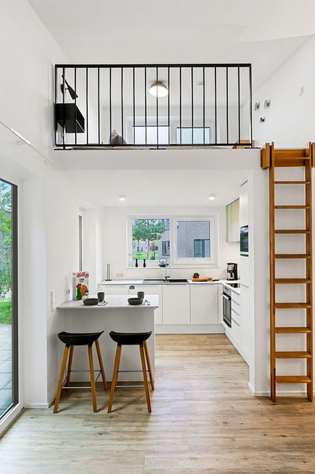 Microwave, oven, dishwasher, highchair