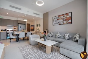 Living area - Vogue, Downtown Grande near Burj Khalifa and Dubai Mall (Dubai)