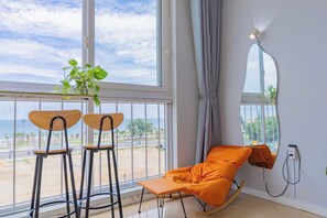 디럭스 아파트, 침실 3개, 바다 전망 | 발코니