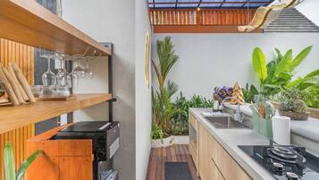 Villa, Pool View | Private kitchen