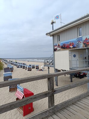 På stranden