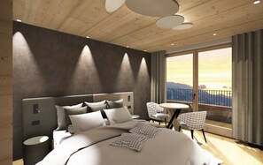 舒適雙人或雙床房, 山景 | 羽絨被、迷你吧、房內夾萬、手提電腦工作空間