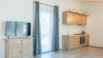 Fridge, stovetop, toaster