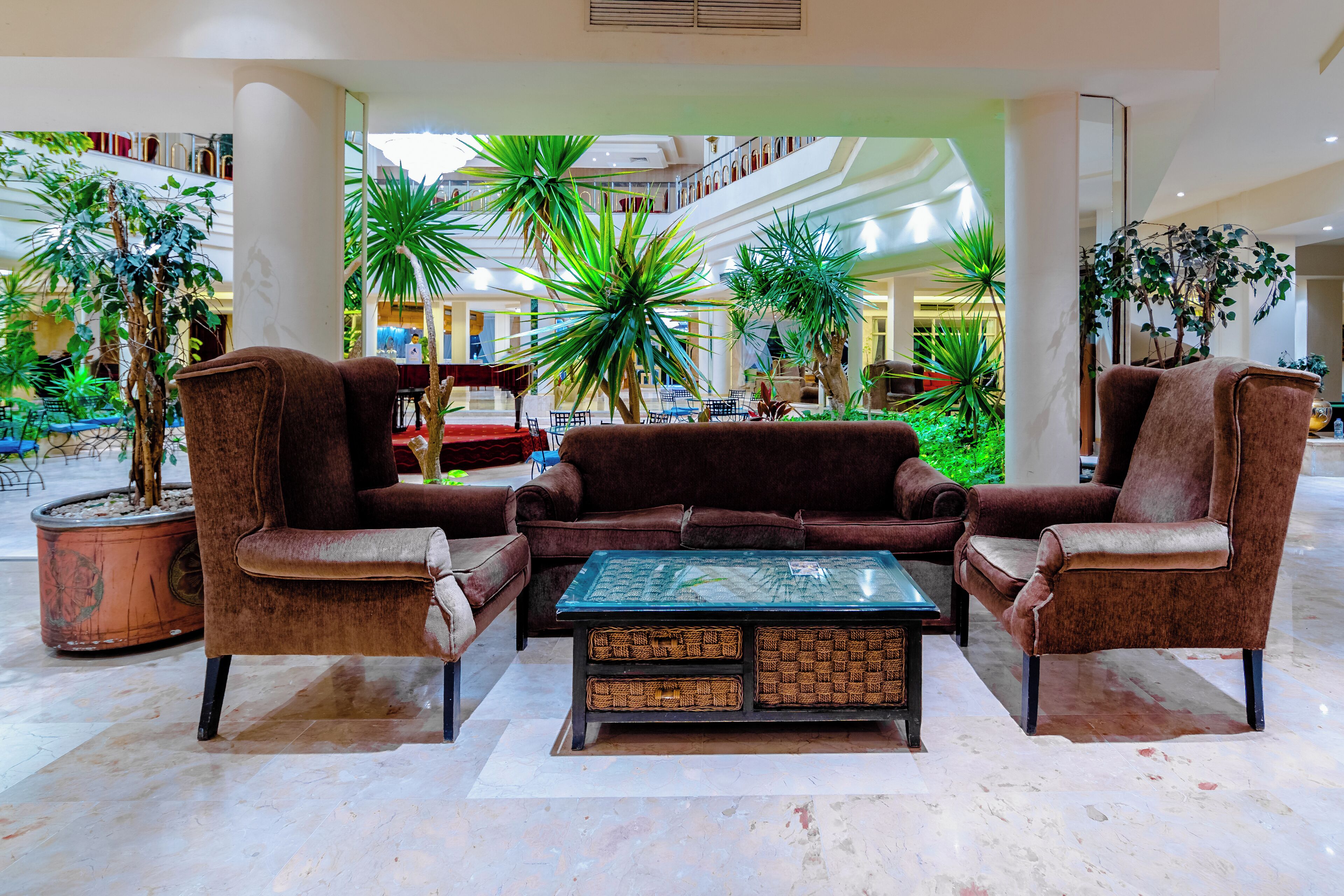 Sitteområde i lobbyen