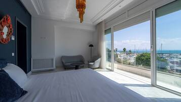 Superior-Doppel- oder -Zweibettzimmer, Balkon, Meerblick