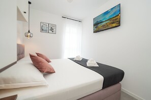 Deluxe Apartment, 2 Bedrooms, Private Pool | In-room safe, iron/ironing board, free WiFi - Salt & Stone-apartment with private pool (Novalja)