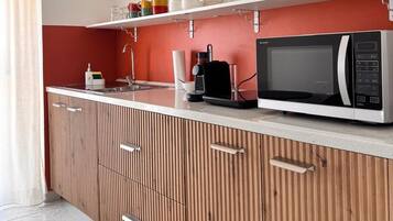 Dobbeltrom (1 Bedroom) | Delt kjøkken | Mikrobølgeovn og espressomaskin