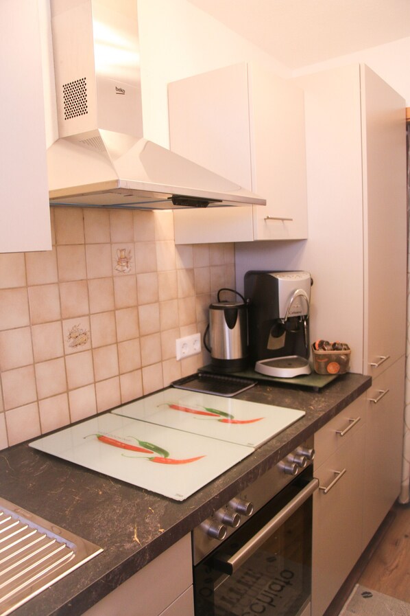 Kühlschrank, Ofen, Herdplatte, Geschirrspüler