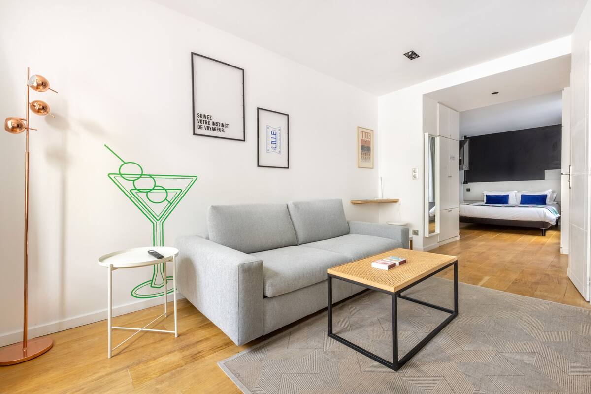 Superior-Apartment, mit Bad (La Vieille Bourse) | Verdunkelungsvorhänge, Bügeleisen/Bügelbrett, kostenloses WLAN