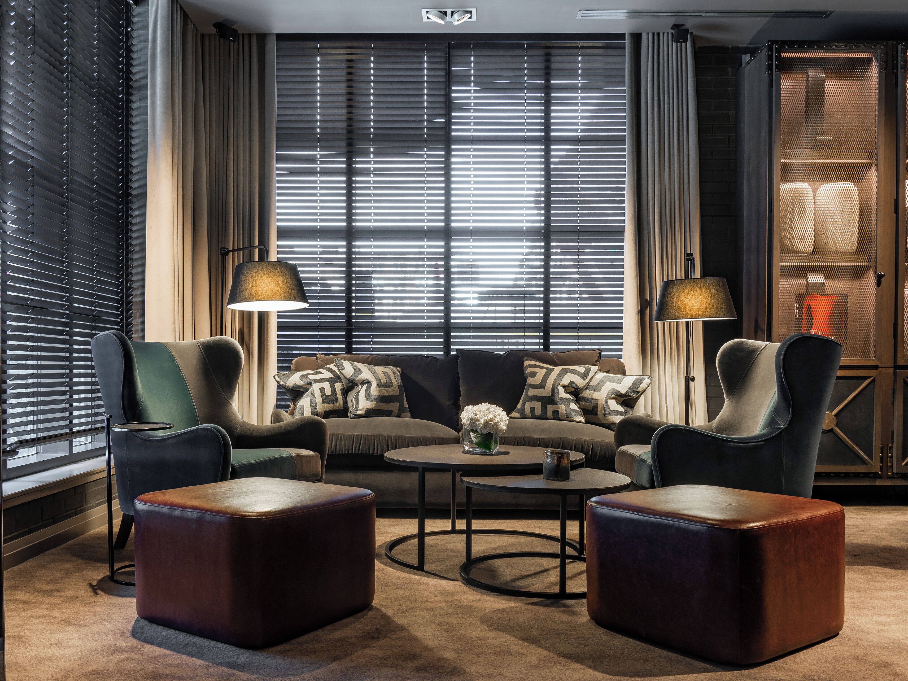 Sitteområde i lobbyen