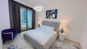 1 bedroom, iron/ironing board, WiFi, bed sheets - Luxury Burj Vista 1BR Walk to Dubai Mall & Metro (Dubai)