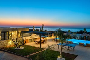 Outdoor dining - Nysa Luxury villa 3,Private pool,Near Hersonissos (Heraklion)