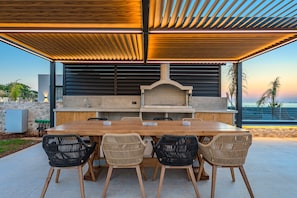 Outdoor dining - Nysa Luxury villa 4, Private pool, Near Hersonissos (Heraklion)