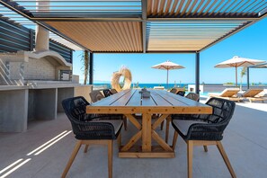 Outdoor dining - Nysa Luxury villa 4, Private pool, Near Hersonissos (Heraklion)