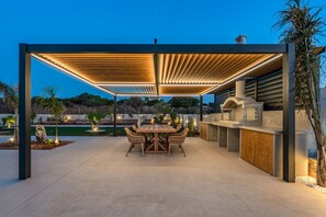 Outdoor dining - Nysa Luxury villa 6, Private pool, Near Hersonissos (Heraklion)