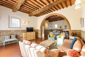 TV, fireplace, table tennis